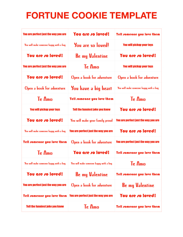 Funny Fortune Cookie Sayings Printable